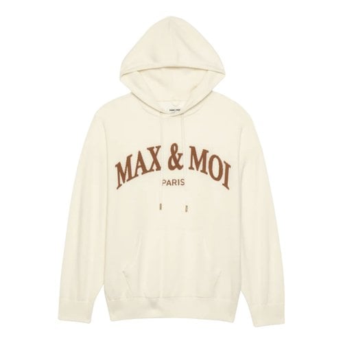 Pre-owned Max & Moi Cashmere Sweatshirt In White
