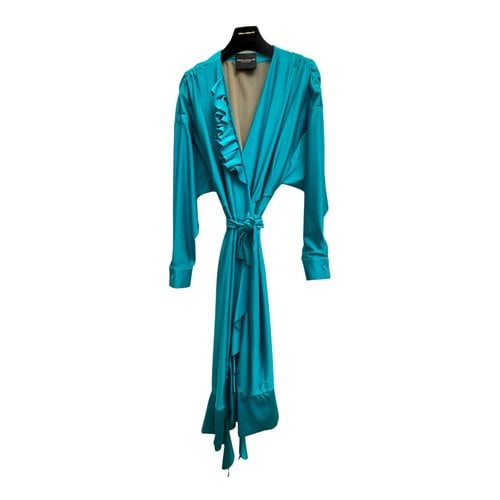 Pre-owned Erika Cavallini Dress In Turquoise