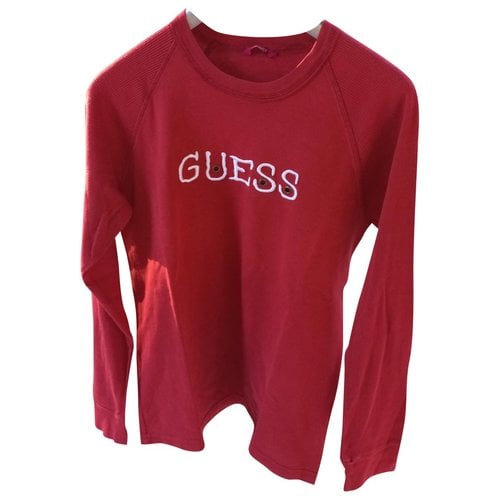Pre-owned Guess Sweatshirt In Orange