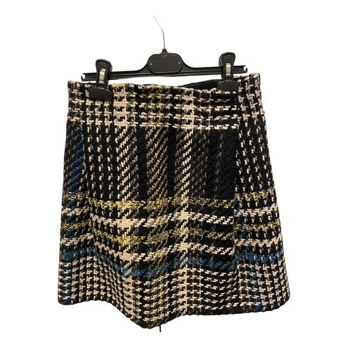 Pre-owned Patrizia Pepe Wool Mini Skirt In Multicolour
