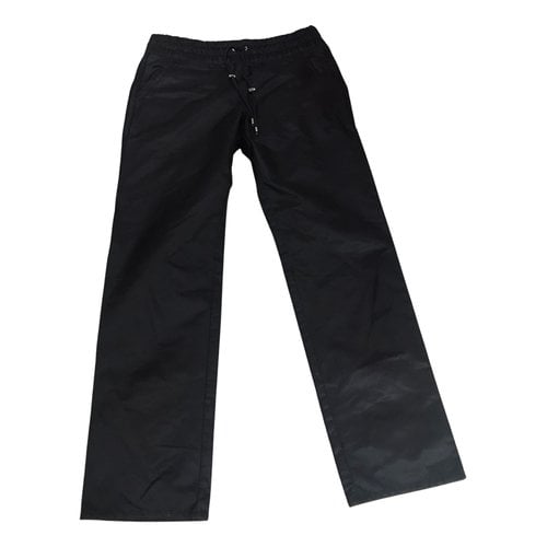 Pre-owned D&g Trousers In Black