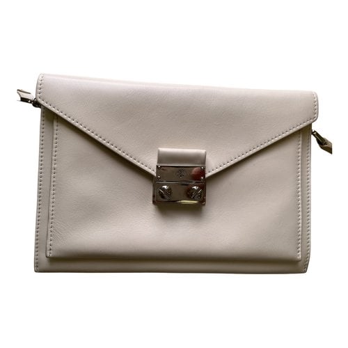 Pre-owned Mulberry Delphie Leather Crossbody Bag In White