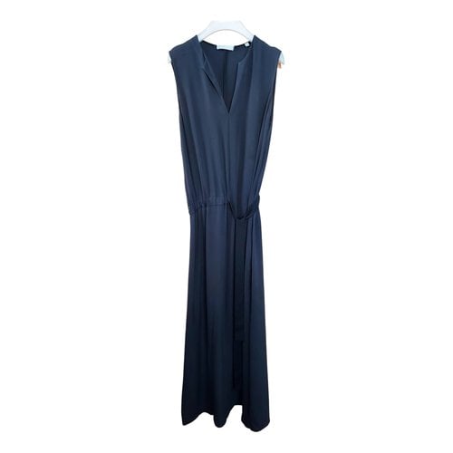 Pre-owned Vince Silk Maxi Dress In Black