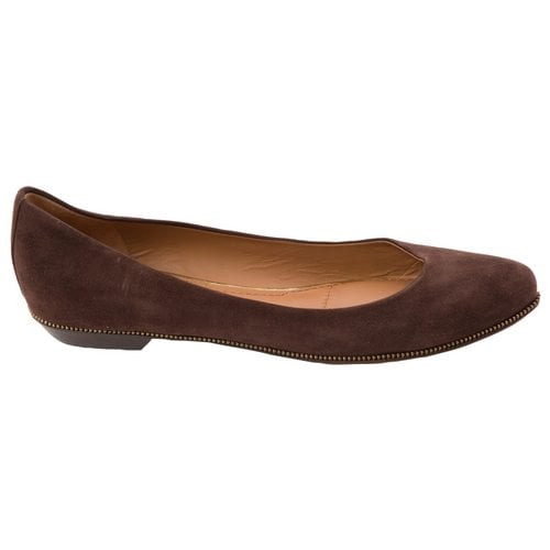 Pre-owned Givenchy Ballet Flats In Brown