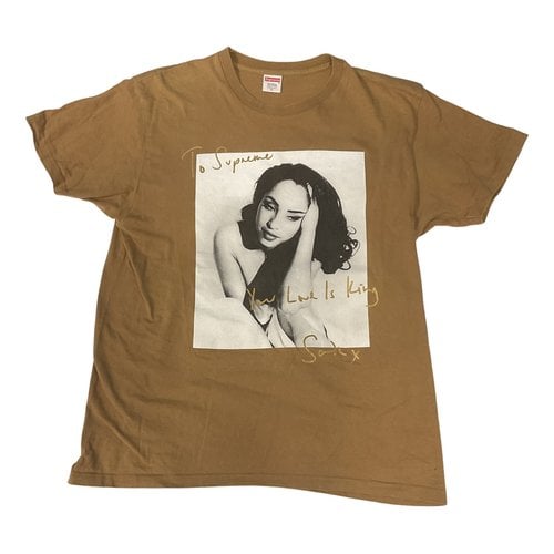 Pre-owned Supreme T-shirt In Brown