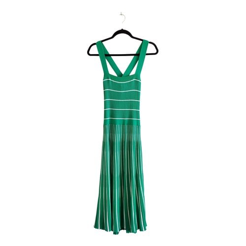 Pre-owned Alexis Mid-length Dress In Green