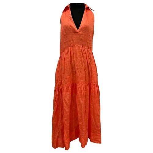 Pre-owned Nicholas Maxi Dress In Orange