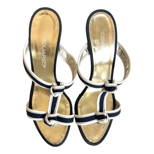 Pre-owned Dsquared2 Cloth Sandals In Multicolour