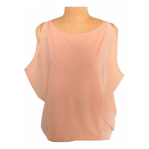 Pre-owned Hoss Intropia Silk Top In Pink
