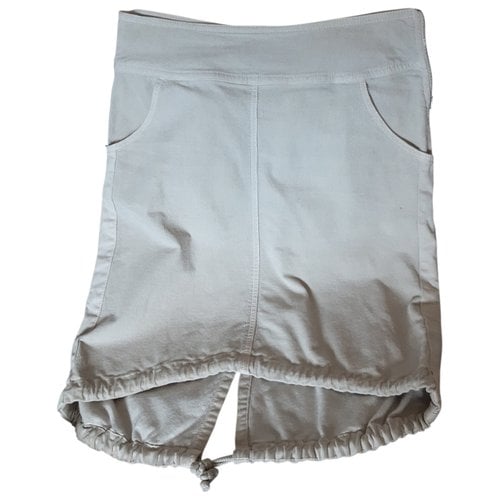 Pre-owned Max & Co Velvet Mid-length Skirt In Beige