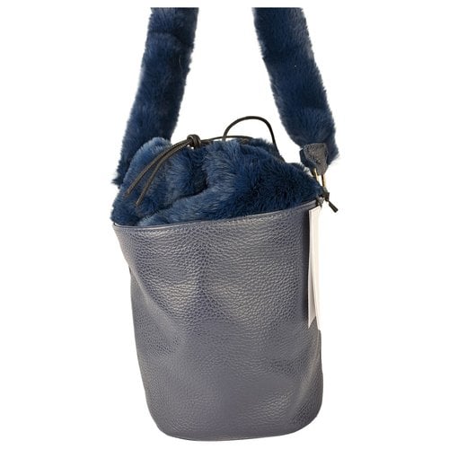 Pre-owned Anita Bilardi Leather Crossbody Bag In Blue