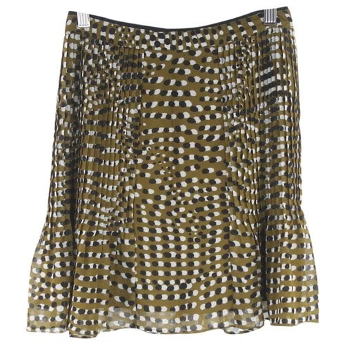 Pre-owned Reiss Mini Skirt In Khaki