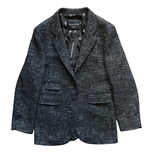 Pre-owned Ermanno Scervino Wool Suit Jacket In Anthracite