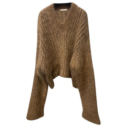 Pre-owned Celine Silk Knitwear In Brown