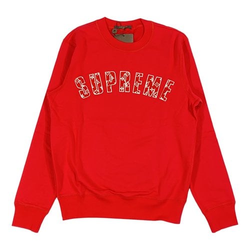 Pre-owned Louis Vuitton X Supreme Sweatshirt In Red
