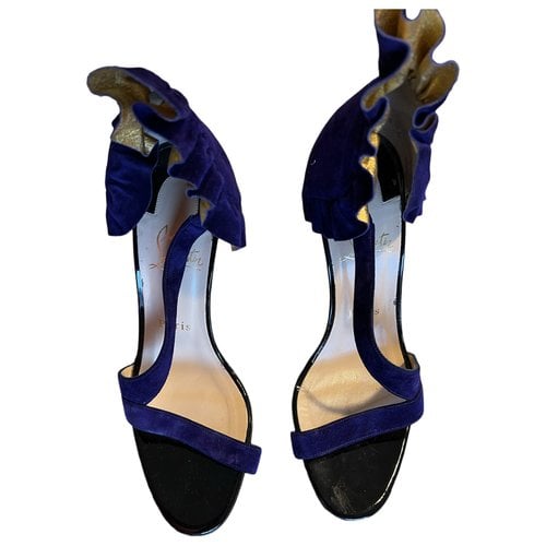 Pre-owned Christian Louboutin Sandal In Purple