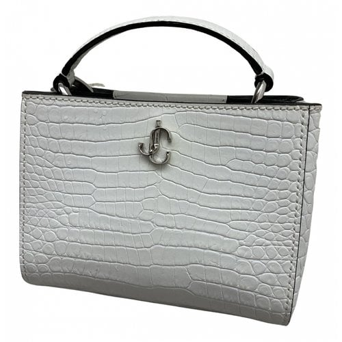 Pre-owned Jimmy Choo Varenne Leather Handbag In White