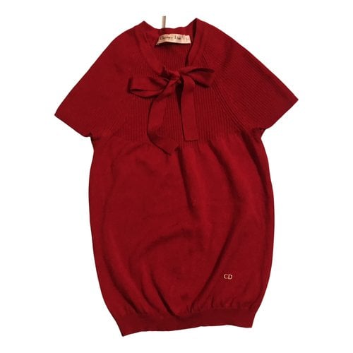 Pre-owned Dior Wool Blouse In Red