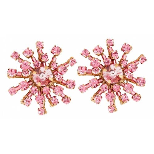 Pre-owned Oscar De La Renta Earrings In Pink