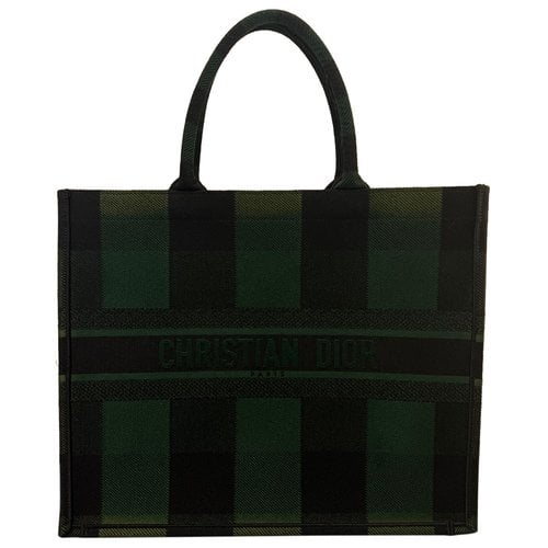 Pre-owned Dior Cloth Tote In Green