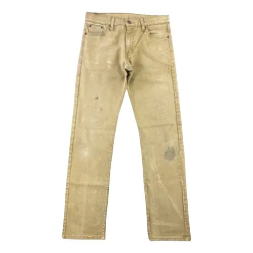 Pre-owned Levi's Jeans In Yellow