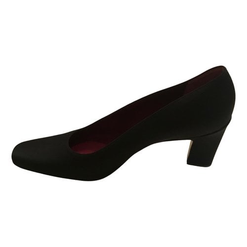 Pre-owned Bally Cloth Heels In Black