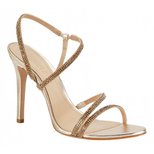 Pre-owned Schutz Sandal In Gold
