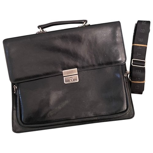 Pre-owned The Bridge Leather Bag In Black