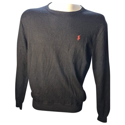 Pre-owned Polo Ralph Lauren Wool Pull In Black