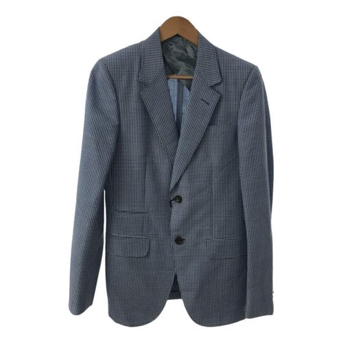 Pre-owned Gucci Linen Jacket In Blue