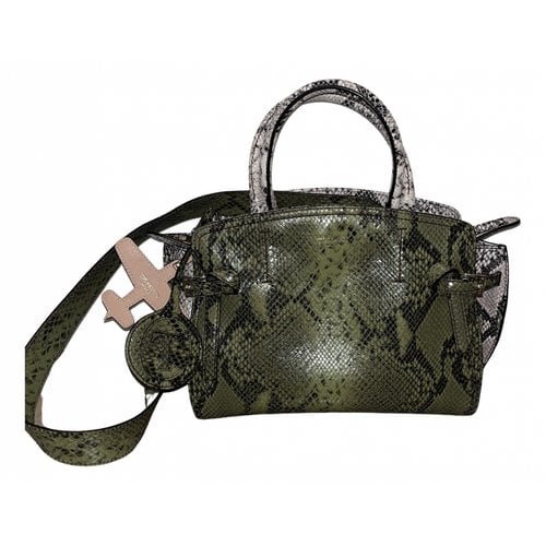 Pre-owned Trussardi Leather Handbag In Green