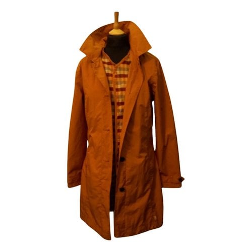 Pre-owned Timberland Trench Coat In Camel