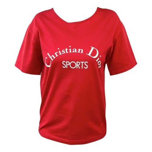Pre-owned Dior T-shirt In Red