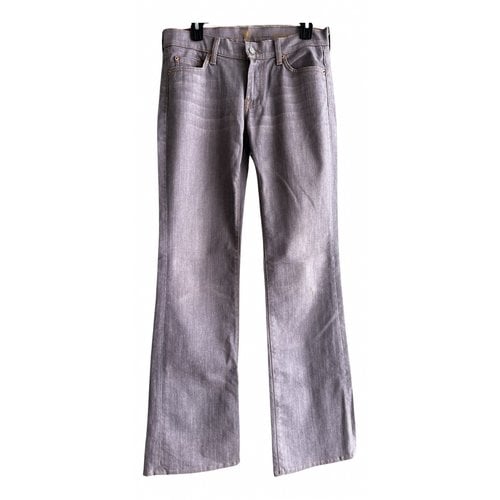 Pre-owned 7 For All Mankind Bootcut Jeans In Grey