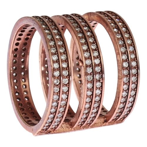 Pre-owned Nialaya Silver Ring In Pink