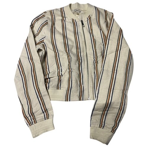 Pre-owned Whistles Linen Jacket In Multicolour