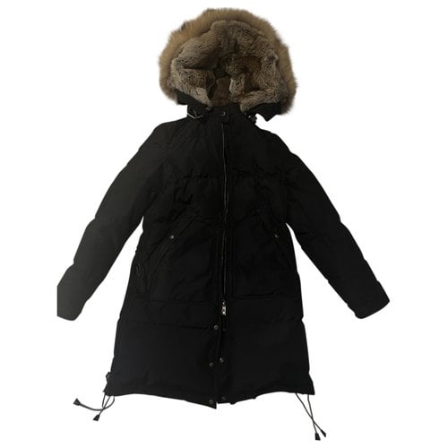 Pre-owned Parajumpers Coat In Black