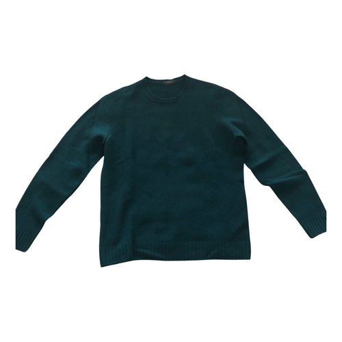 Pre-owned Zanone Wool Pull In Green