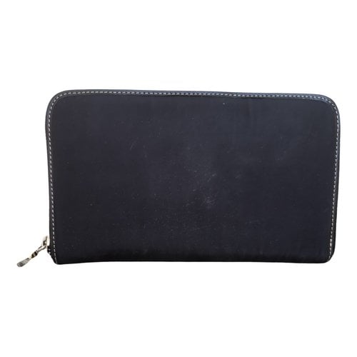 Pre-owned Borbonese Cloth Wallet In Black