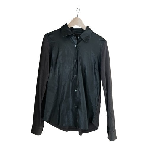 Pre-owned Majestic Leather Shirt In Khaki