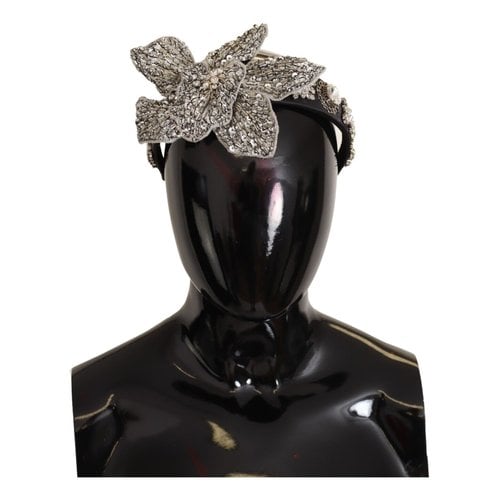 Pre-owned Dolce & Gabbana Crystal Hair Accessory In Black