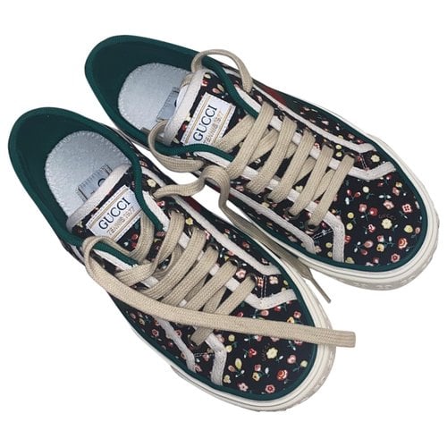 Pre-owned Gucci Tennis 1977 Cloth Trainers In Multicolour