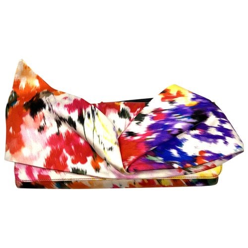Pre-owned Christian Louboutin Cloth Clutch Bag In Multicolour