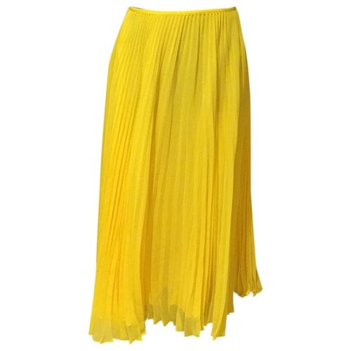 Pre-owned Polo Ralph Lauren Mid-length Skirt In Yellow