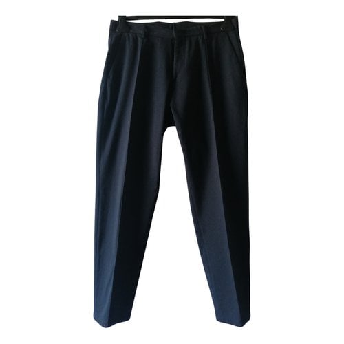 Pre-owned Emporio Armani Trousers In Blue