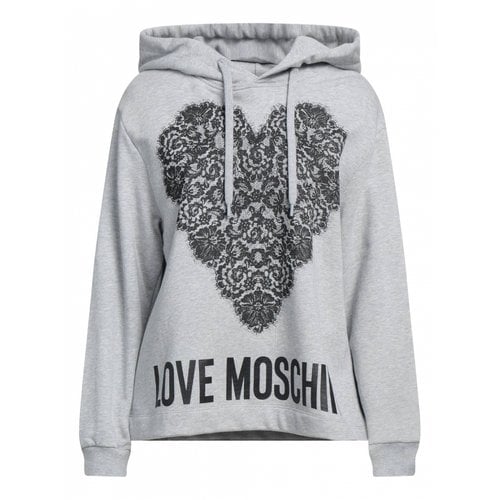 Pre-owned Moschino Love Sweatshirt In Grey