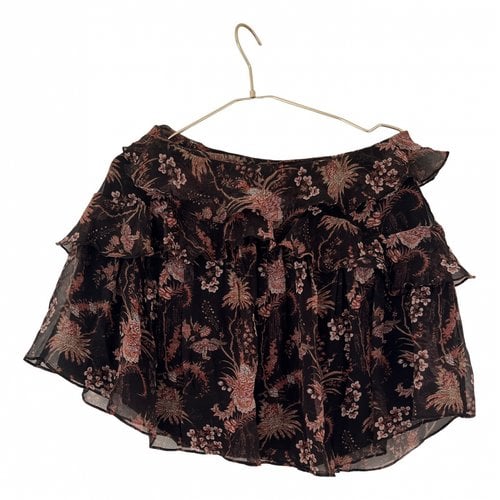 Pre-owned Magali Pascal Silk Mini Skirt In Multicolour