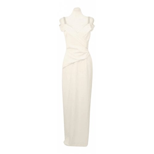 Pre-owned Lauren Ralph Lauren Maxi Dress In White
