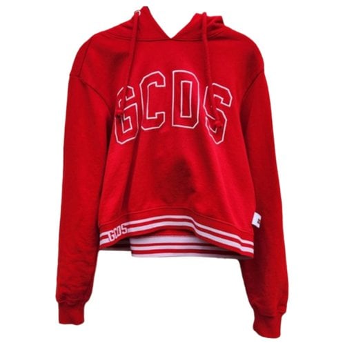 Pre-owned Gcds Linen Sweatshirt In Red
