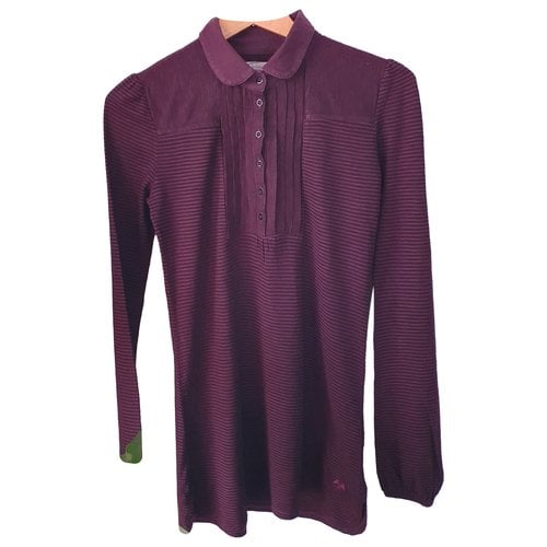 Pre-owned Burberry Blouse In Burgundy